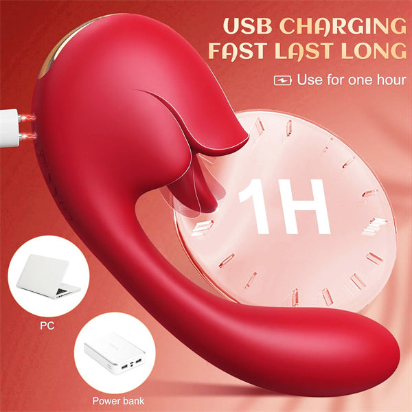 9 Licking & 9 Vibrating Snail Vibrator