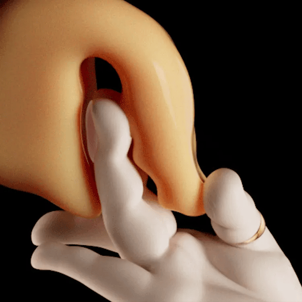 Sensual Hand Gesture Flapping G-Spot & Clitoral Vibrator Warm Hand pro
