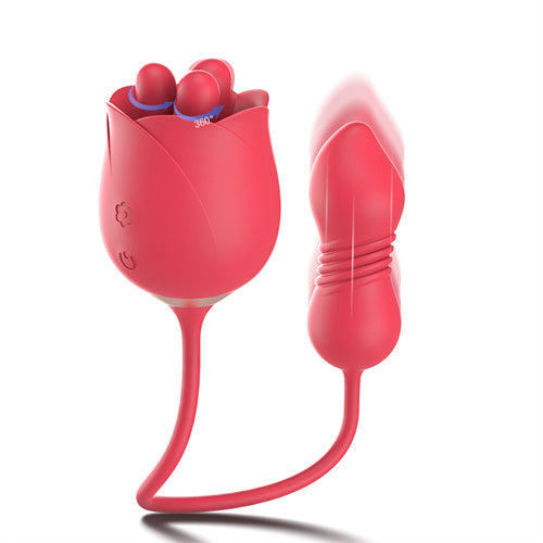 Buy 2in1 Rotating & Thrusting Rose Vibrator Alina | Rose Toy | Aimitoy   ROSETOY