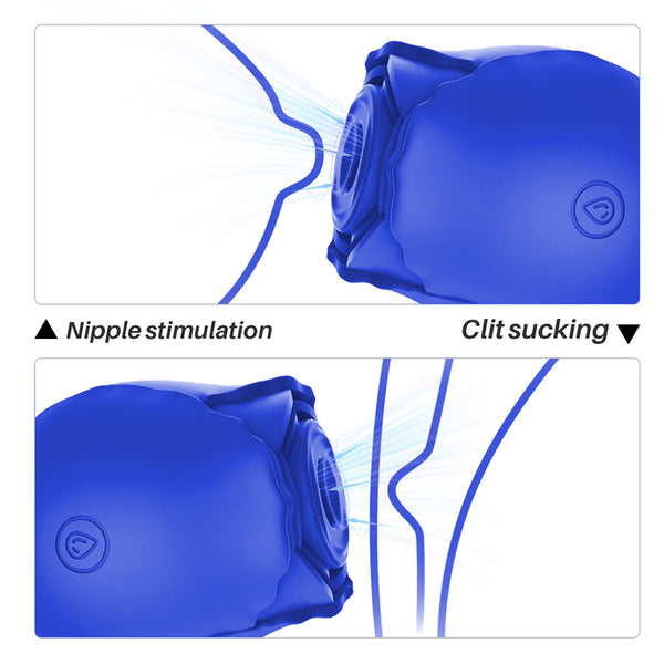 Regular Rose Vibrator Blue