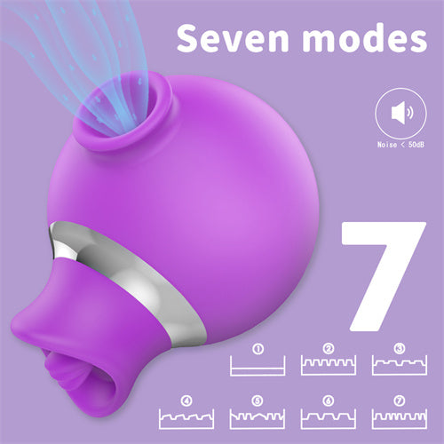 Duck Licking Sucking Vibrator Purple