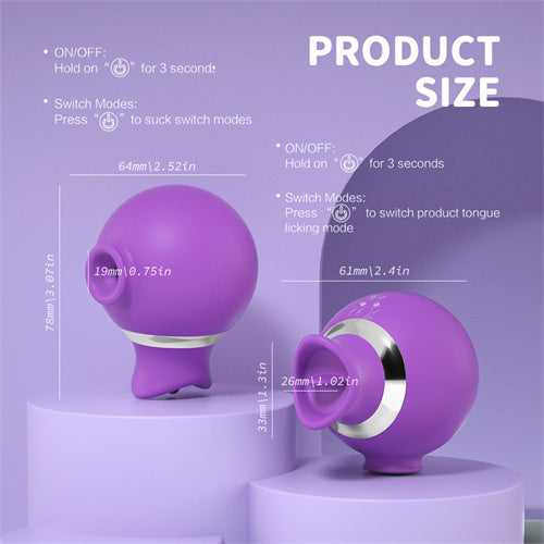 Duck Licking Sucking Vibrator Purple