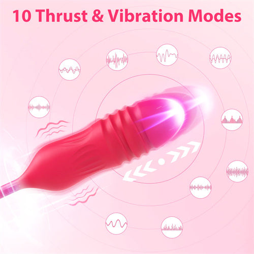 4IN1 Rose Sex Stimulator Vibrator Maria Red