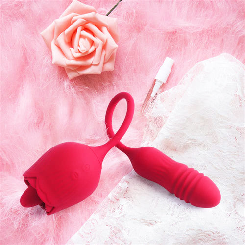 4IN1 Rose Sex Stimulator Vibrator Maria Red