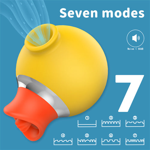 Duck Licking Sucking Vibrator Yellow