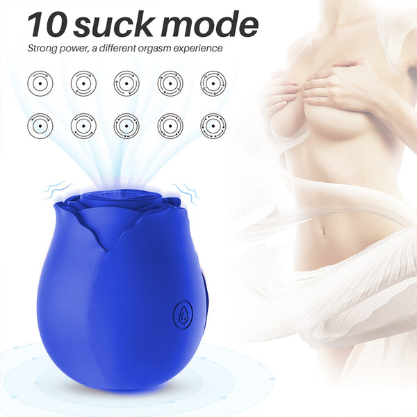 Regular Rose Vibrator Blue