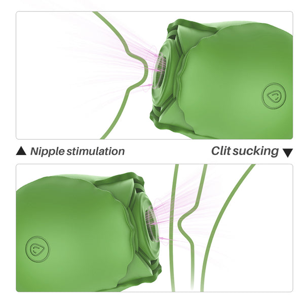 Regular Rose Vibrator Green
