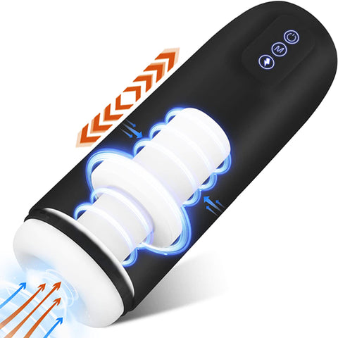 7 Modes Telescopic & Suction Stroker