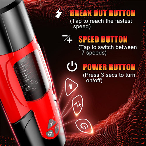 Buy Rotating & Thrusting Automatic Masturbator DARK KNIGHT | Rose Toy |  Aimitoy  ROSETOY
