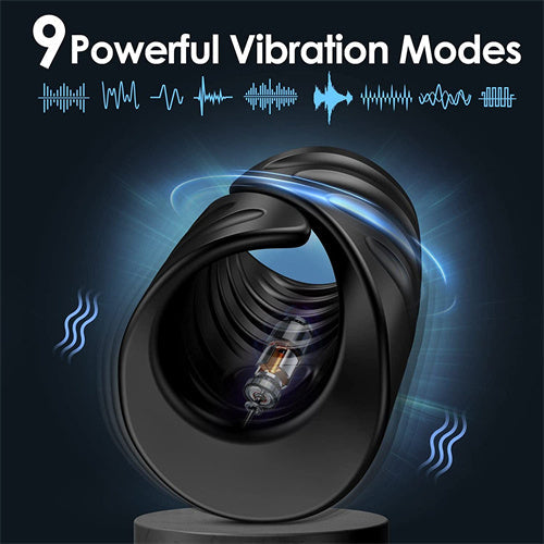 Male Masturbator Penis Training Vibrator with APP Control Green