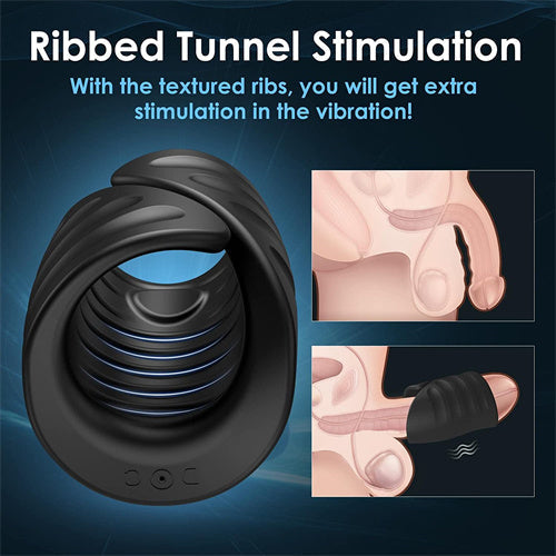 Male Masturbator Penis Training Vibrator with APP Control Green