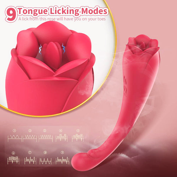 Rose Toy Clitoral Tongue Licking Vibrator Erin
