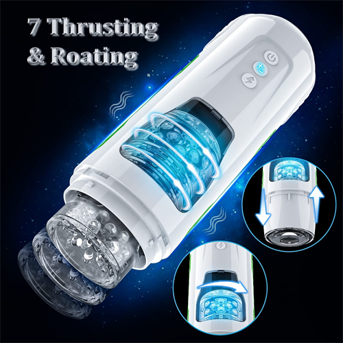 7 Thrusting & Roating Modes Black Stroker (Black/White)