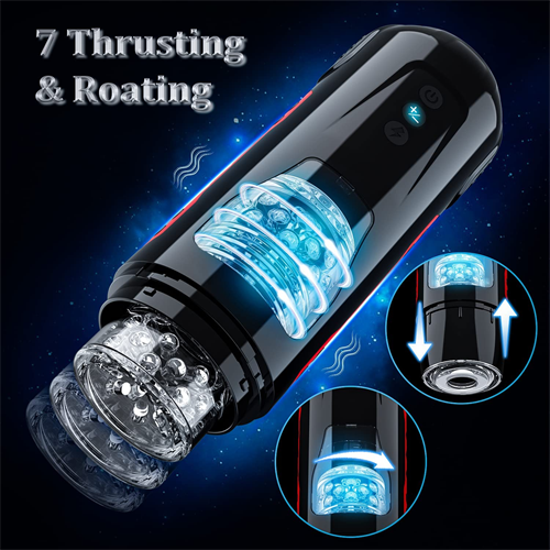 7 Thrusting & Roating Modes Black Stroker (Black/White)