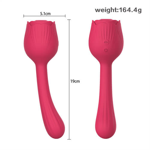 New 2in1 Sucking Long Rose Toy