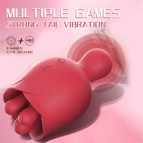2in1 Rotating Rose Vibrator Andrea