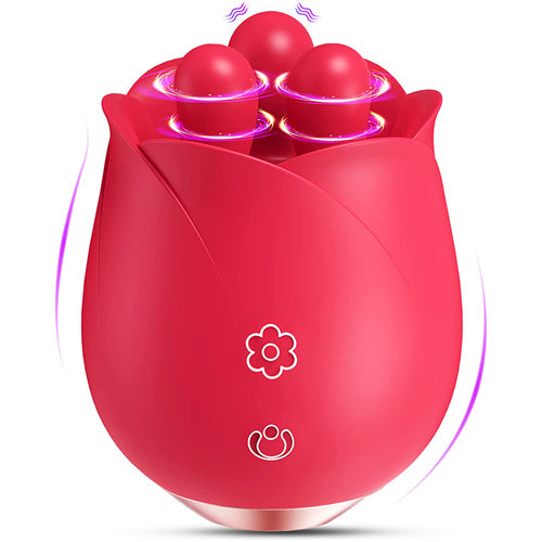 Rose Toy for Woman with Kneading Nubs